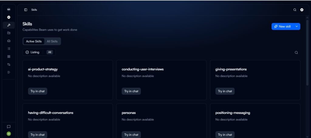 beam ai skills