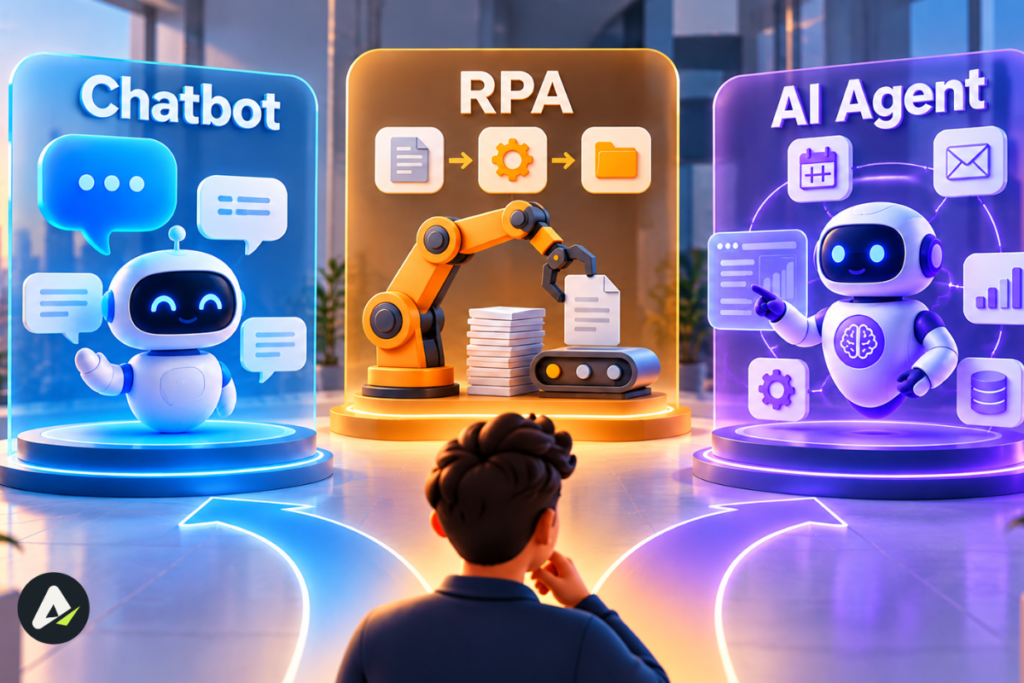 Chatbot RPA or AI Agent