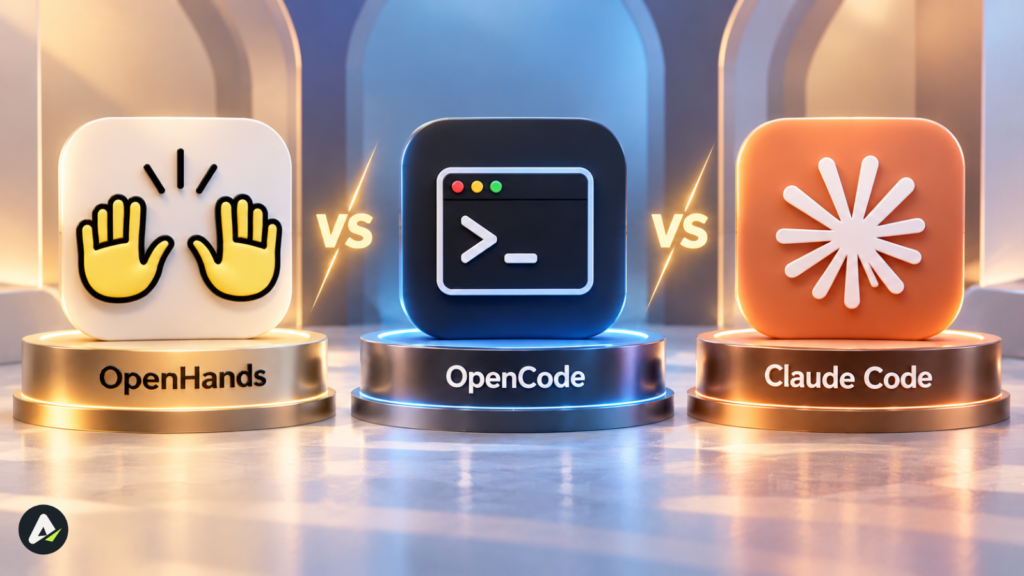 OpenHands vs OpenCode vs Claude Code