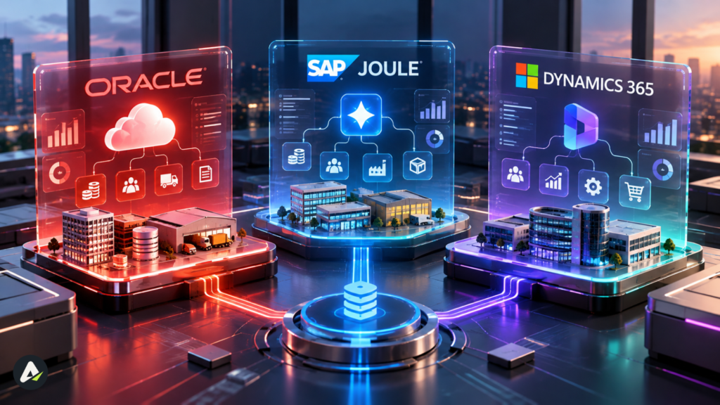 Oracle vs SAP Joule vs Microsoft Dynamics 365