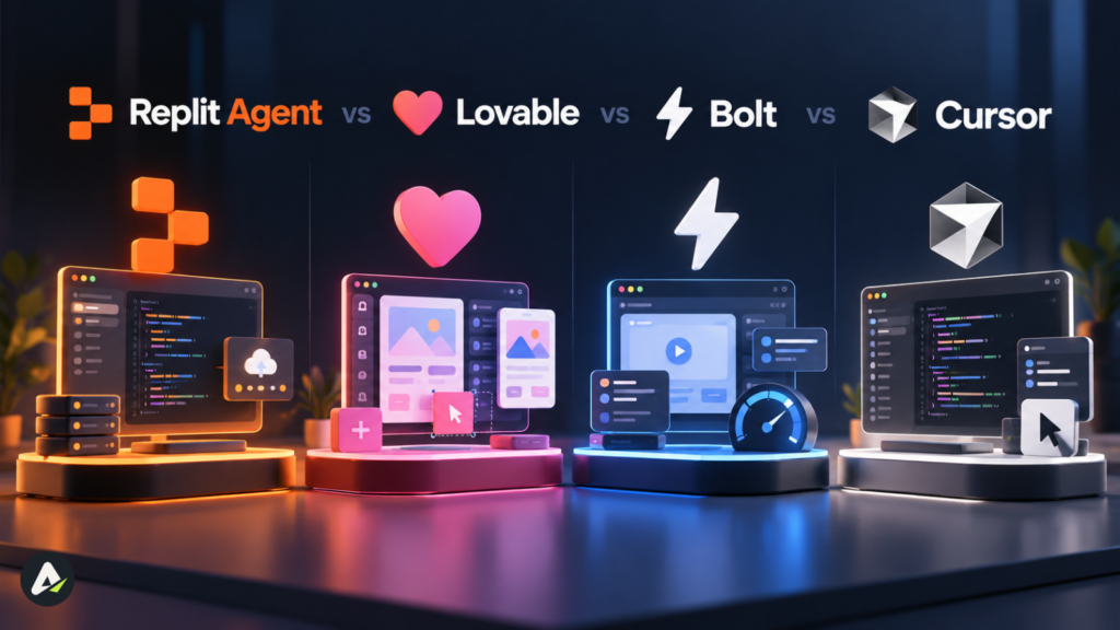 Replit Agent vs Lovable vs Bolt vs Cursor