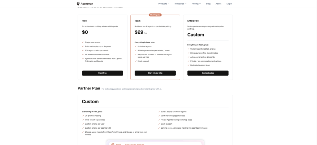 AgentMan Agentbuilder