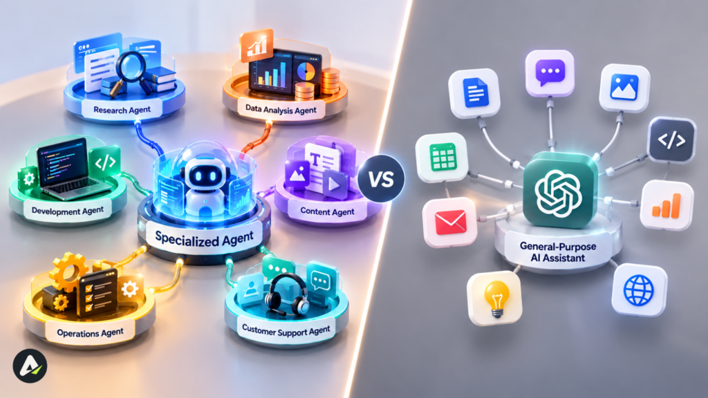 Specialized Agents vs. General-Purpose AI