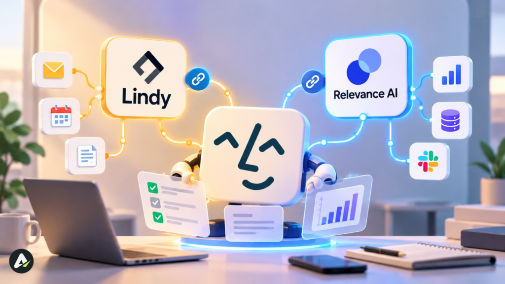 build ai worker service lindy relevance ai