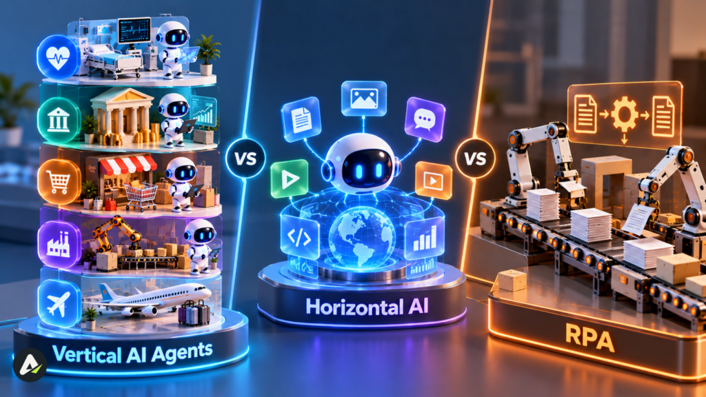 verticalAi agentvs horizontalAI VS RPA